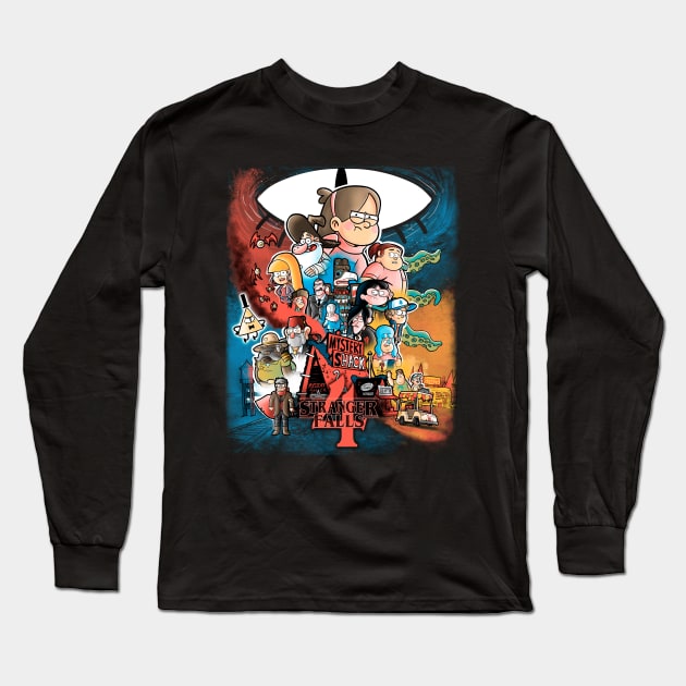 Stranger falls 4 Long Sleeve T-Shirt by Cromanart